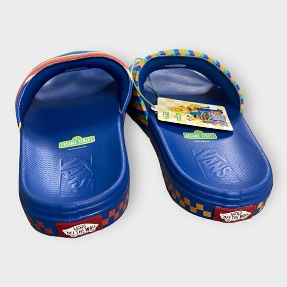 Vans x Sesame Street Bert and Ernie La Costa Slides Mens size 7 Rare New - Picture 5 of 10